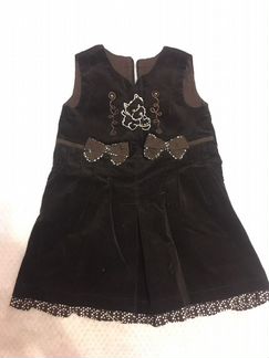 Платье бархатное для девочки 98 р