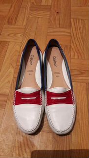 Gabor немецкие кожаные туфли летние- мокасины