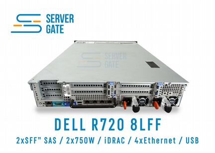 Dell R720 8LFF 2 x E5-2637v2 64 GB