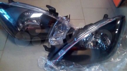 Фары мицубиси ланцер Mitsubishi Lancer 9 черные