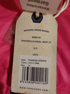 Новая куртка для девочки PepeJeans Kids р. 10 л