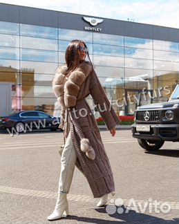 Кардиган с мехом