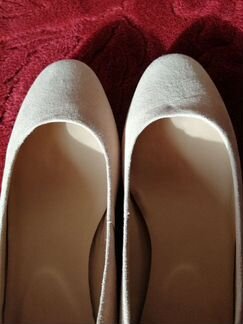 Туфли Pier-one новые замшевые бежевые, р. 38