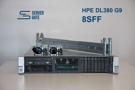 Сервер HP DL380 G9 8SFF 2x E5-2623v3 384 GB