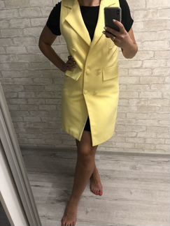 Платье-пиджак, жилет