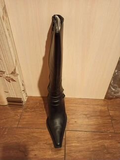 Сапоги женские кожаные демисезонные 39 размер