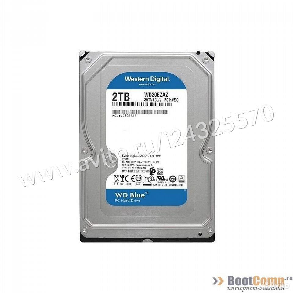 Жесткий диск 2000Gb WD WD20ezaz Blue 84012410120 купить 1