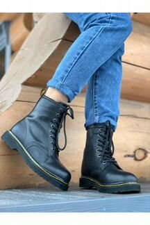 Женские ботинки С мехом DR. martens - black