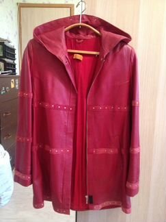 Куртка кожаная Красная, Турция