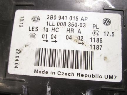 Фара левая галоген Volkswagen Passat B5.5 рест, 20
