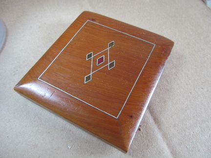 Портсигар антикварный дерево