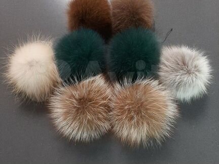Помпон натуральный мех
