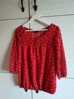 Блузка красная (46)