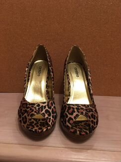 Туфли леопардовые на каблуке Centro