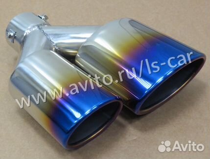 Насадка на глушитель HJ-3026-BU на левую сторону