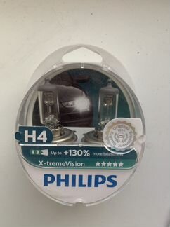 Автолампа Philips H4 X-treme Vision +130
