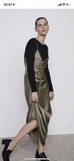 Платье в бельевом стиле zara