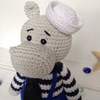 Бегемот интерьерная игрушка