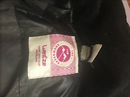 Очень тёплый пуховик wed’ze размер xs