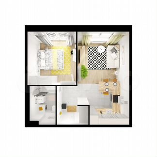 1-к квартира, 40.1 м², 5/13 эт.