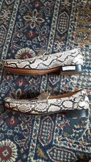 Мокасины из натурального питона