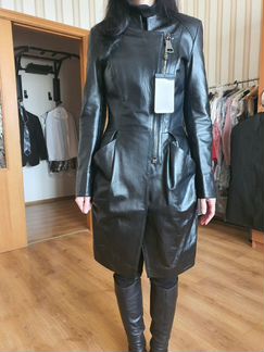 Кожаная куртка (плащ), привезён из Италии