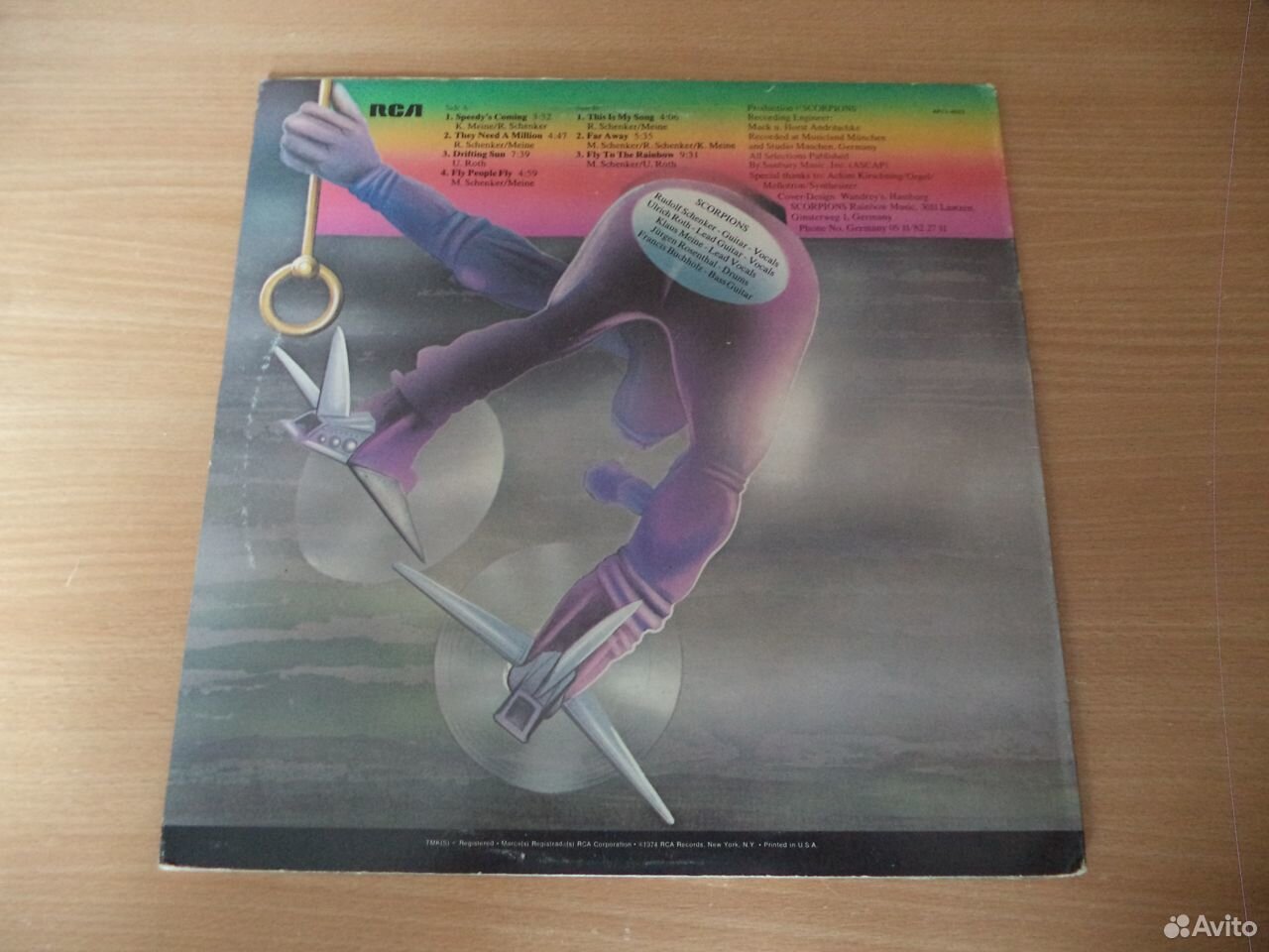 Scorpions - Fly To The Rainbow USA LP(Винил)