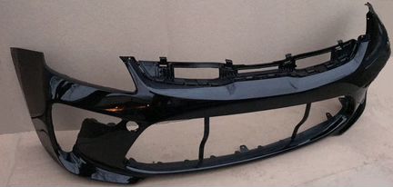 Передний бампер черный Kia Rio 2017-2020