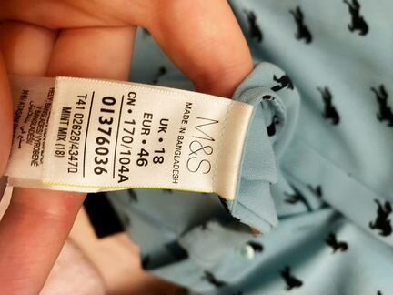 Рубашка женская лимитированная коллекция M&S UK