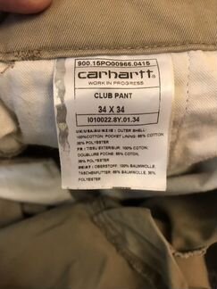 Carhartt чиносы