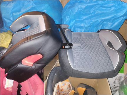 Новые бустеры (крепление Isofix и ремнями)