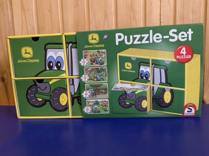 Набор из 4 пазлов Трактор