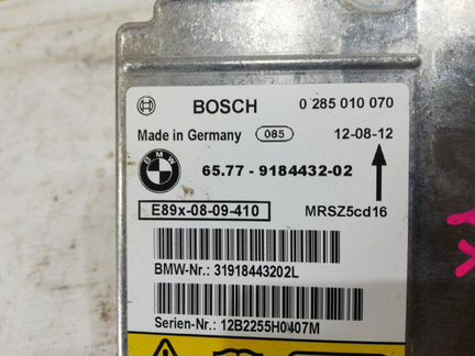 Блок управления airbag Bmw X1 E84 N20B20A 2012