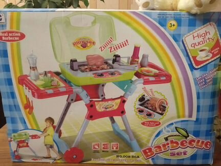 Барбекю для детей, детская кухня игрушечная. Новая