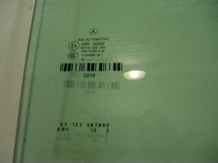 Стекло задней правой двери Mercedes W222 S class