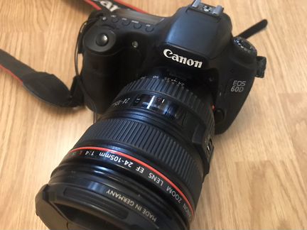 Фотоаппарат Canon 60D + объектив Canon EF 24-105mm