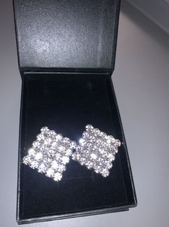 Серебряные серьги гвоздики