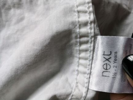 Рубашка белая next 1,5-2