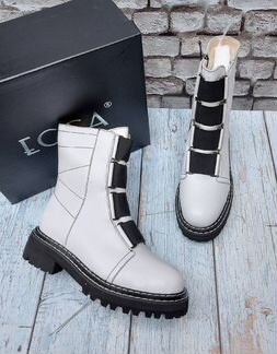 Кожаные Ботинки натуральный мех (36-40)