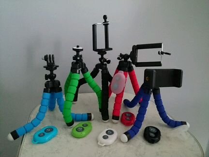 Штатив Трипод Кнопка Bluetooth. Держатель телефона