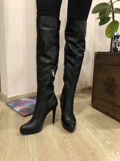 Сапоги кожаные