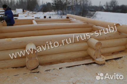 Сруб дома-бани