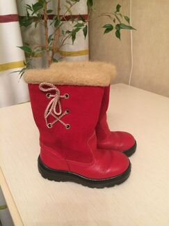 Красные сапоги для девочки 24 размер