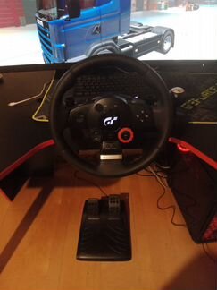 Игровой руль logitech driving force gt