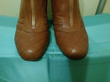 Ботильоны basic, кожа, 37, коричневые