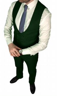 Зеленый костюм тройка Limir Турция все размеры