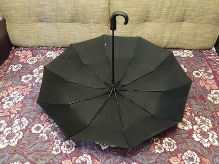Черный мужской зонт автомат