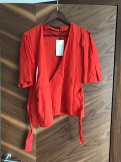 Блуза с запахом zara