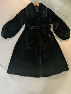 Шуба черная норка