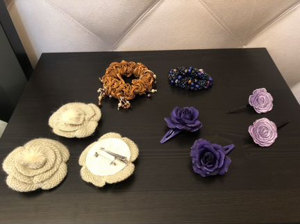 Заколки ободки резинки повязки